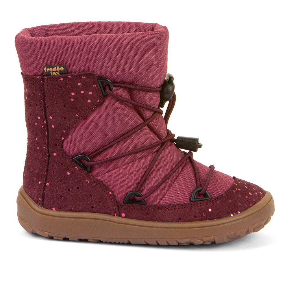 Froddo Track Wool Bordeaux warme wasserdichte Kinderschuhe für Spielplatz, Kita und Schnee