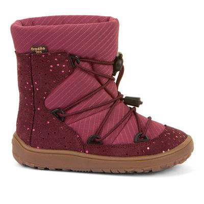 Froddo Track Wool Bordeaux warme wasserdichte Kinderschuhe für Spielplatz, Kita und Schnee