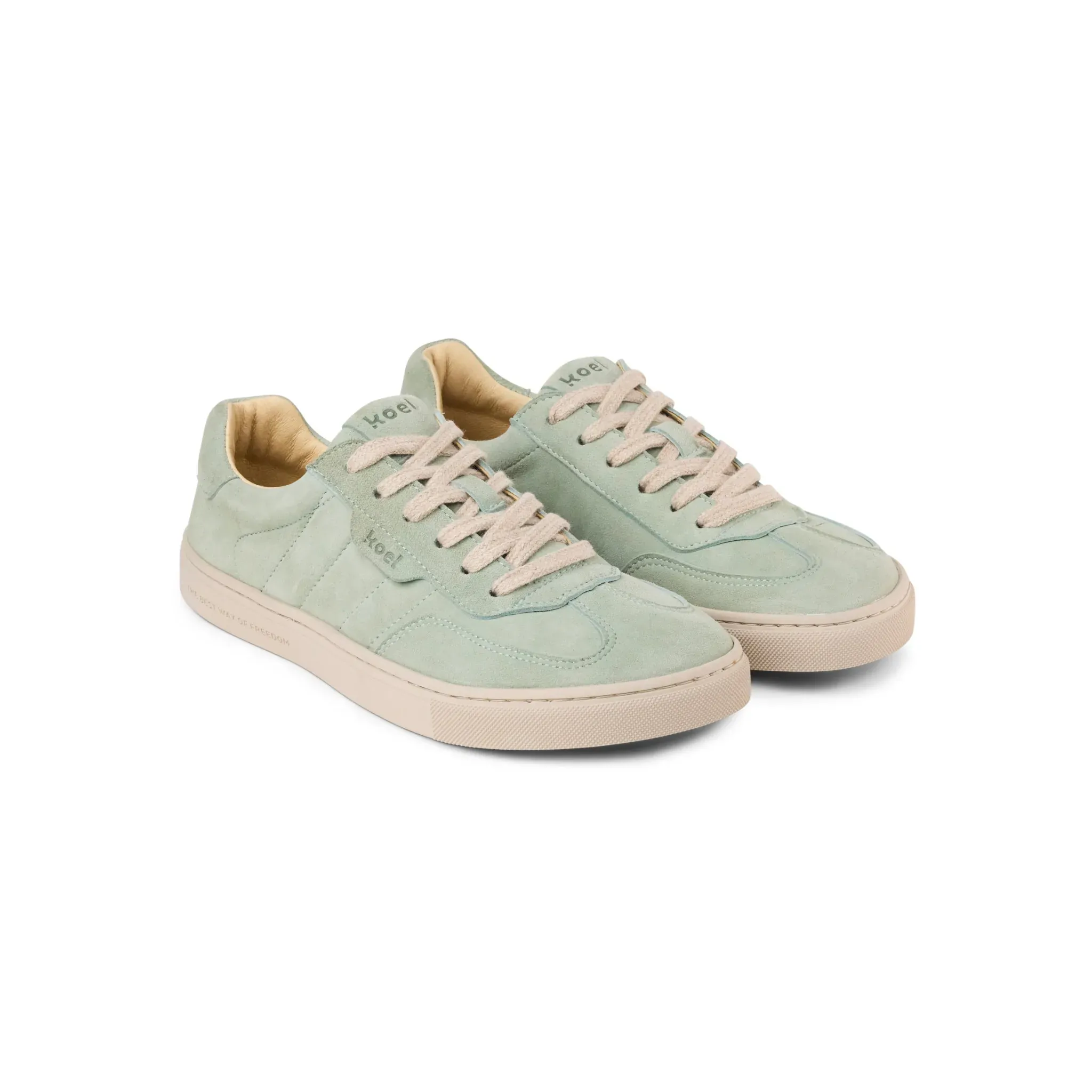 KOEL Helena Suede Mint Damen – Barfußsneaker aus Veloursleder