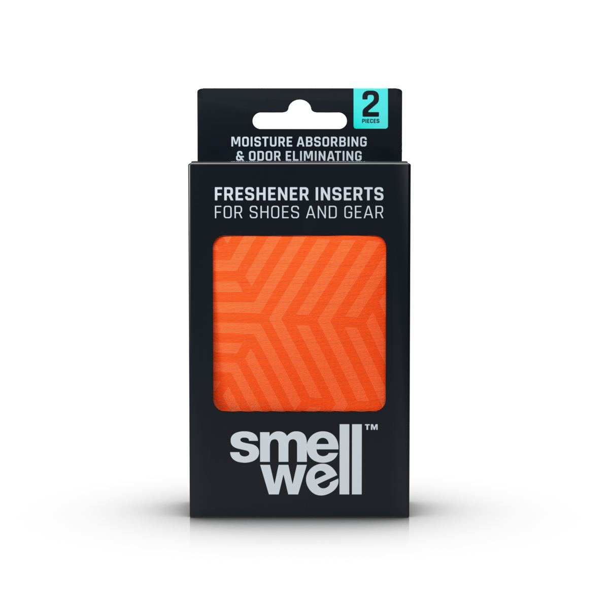 SmellWell Freshener Inserts Geometric Orange Verpackung Schuhdeo