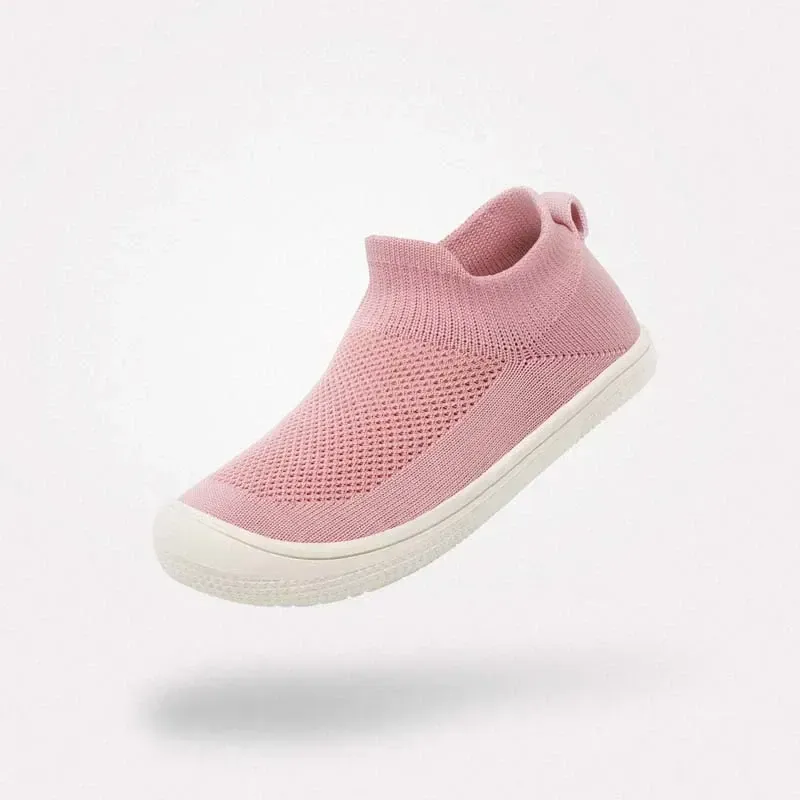 Saguaro Aigle I rosa Kinder Barfußschuh Seitenansicht leicht flexibel