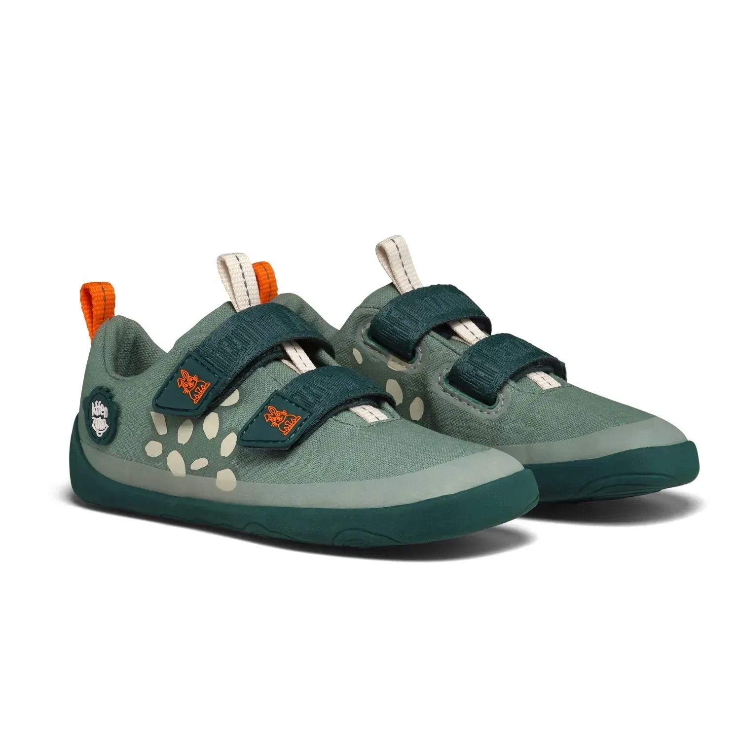 Affenzahn Barfußschuhe Hase grün Kinder Paaransicht leichte Alltagsschuhe