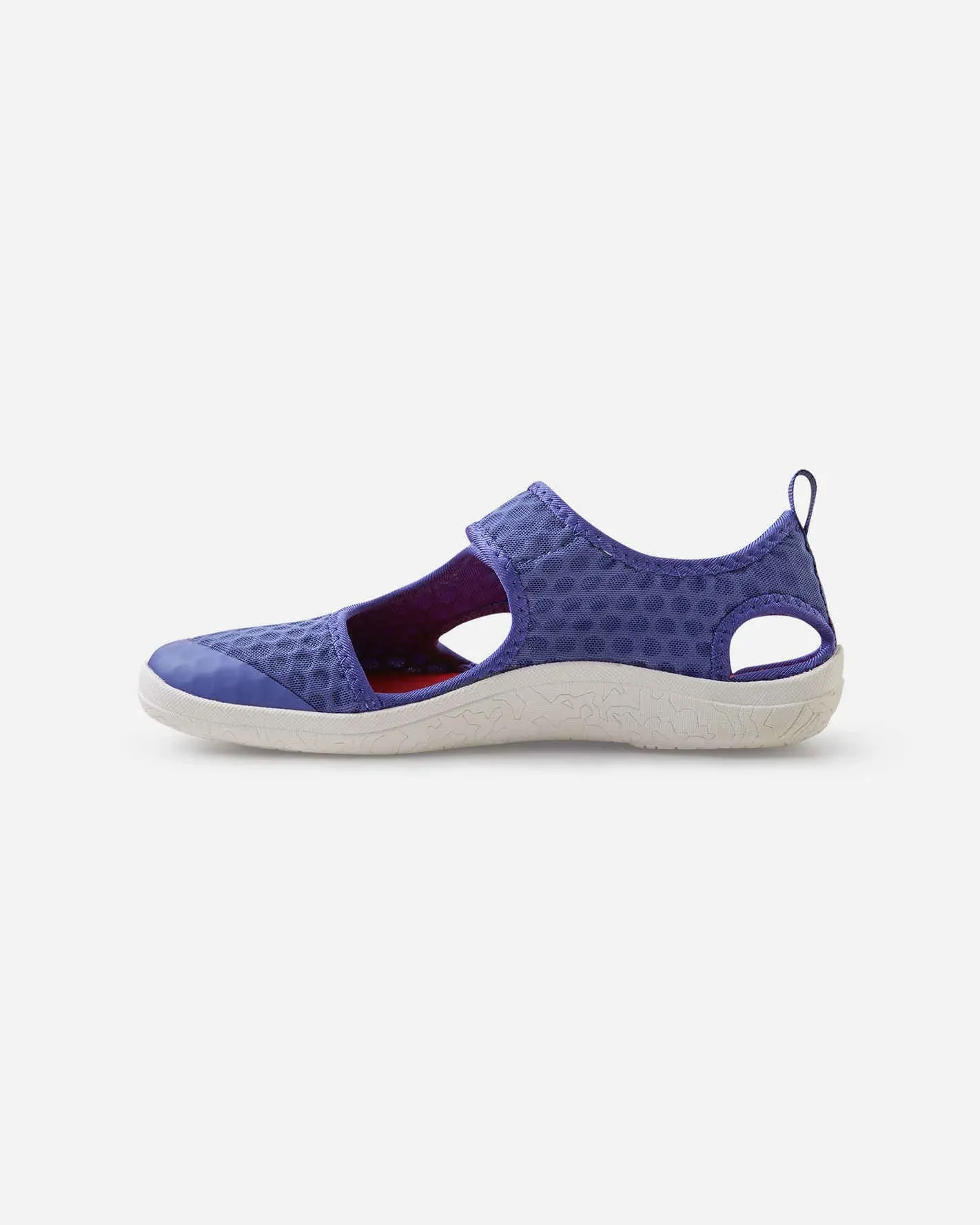 Reima Rantaan Kinder Wasserschuhe seitlich violett flexible Sohle Klettverschluss