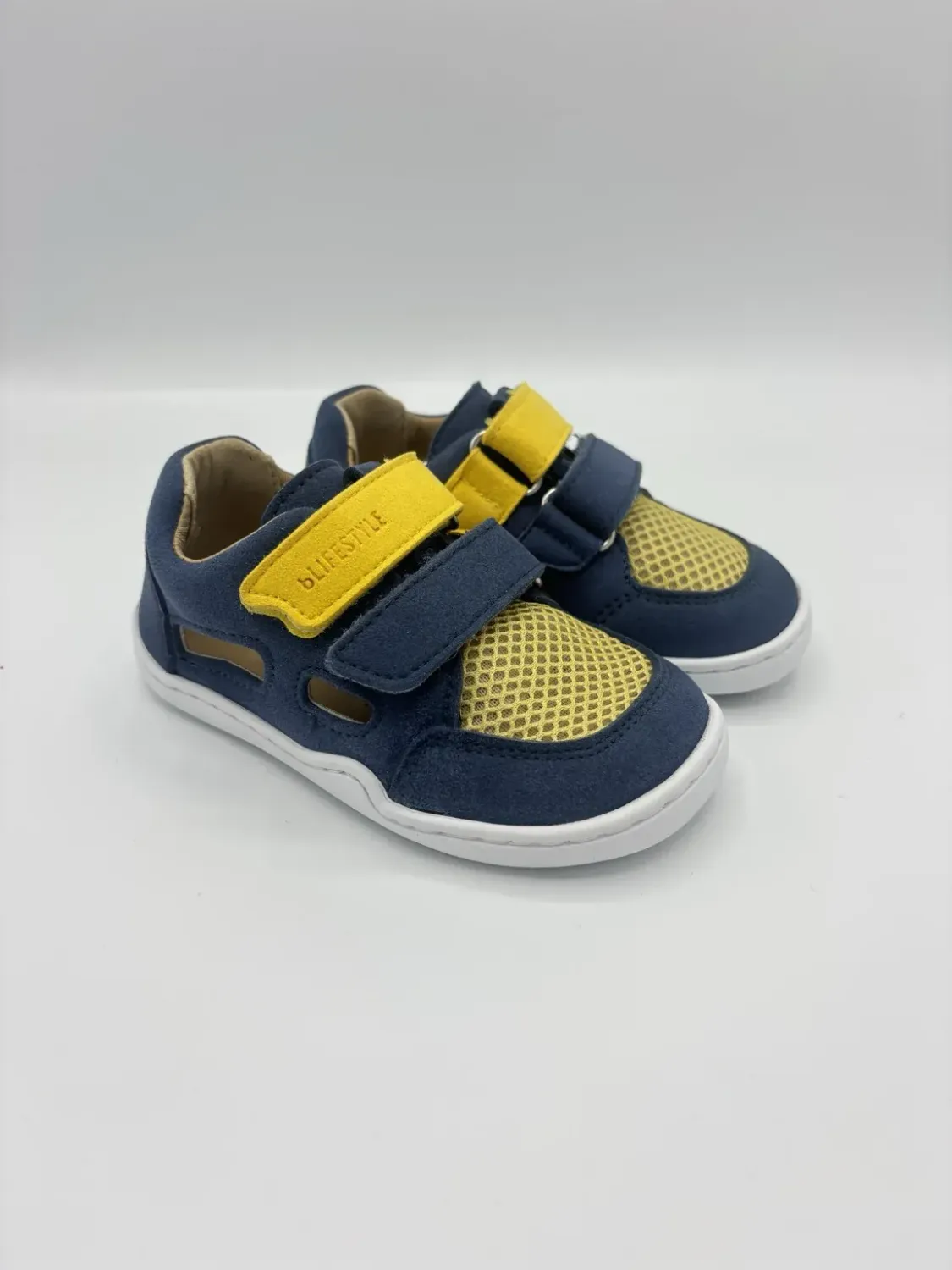 bLifestyle Komodowaranstyle Sandale W – Barfußsandale Kinder vegan breit meerblau bLifestyle Komodowaranstyle Sandale breit meerblau – leichte Barfußsandale für Alltag, Kita und Spielplatz