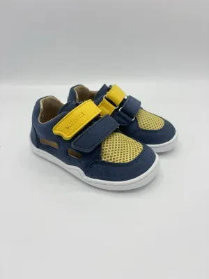 bLifestyle Komodowaranstyle Sandale breit meerblau – leichte Barfußsandale für Alltag, Kita und Spielplatz