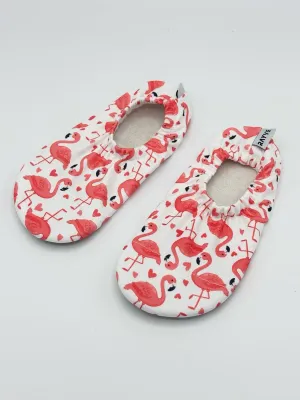 Rayve Splashsafe Flamingo – Wasserschuhe, Hausschuhe & Turnschläppchen Kinder Rayve Splashsafe Flamingo Kinder-Wasserschuhe mit elastischem Einstieg und Flamingo-Motiv