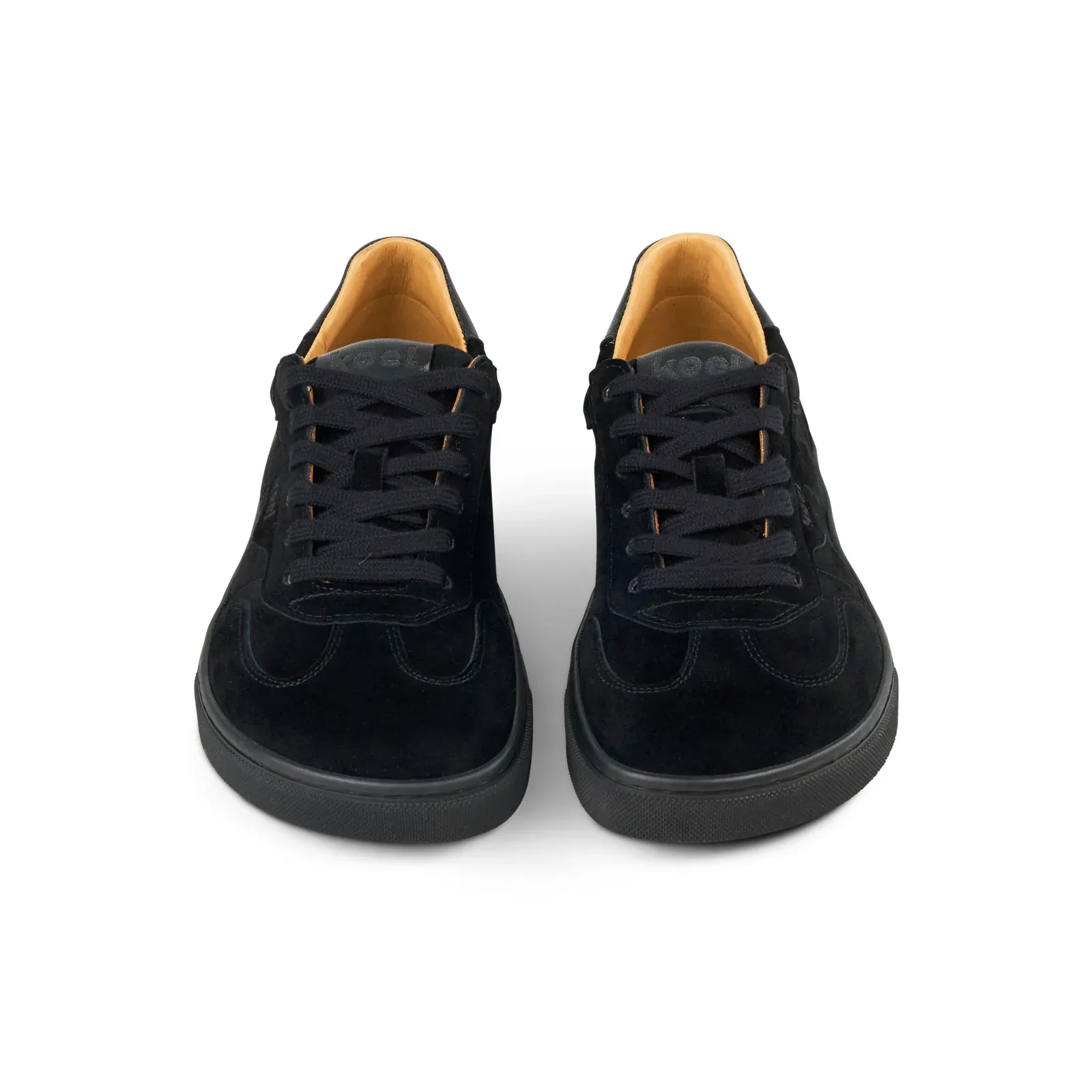 Schwarze Barfußschuhe Damen KOEL HELENA SUEDE aus Veloursleder