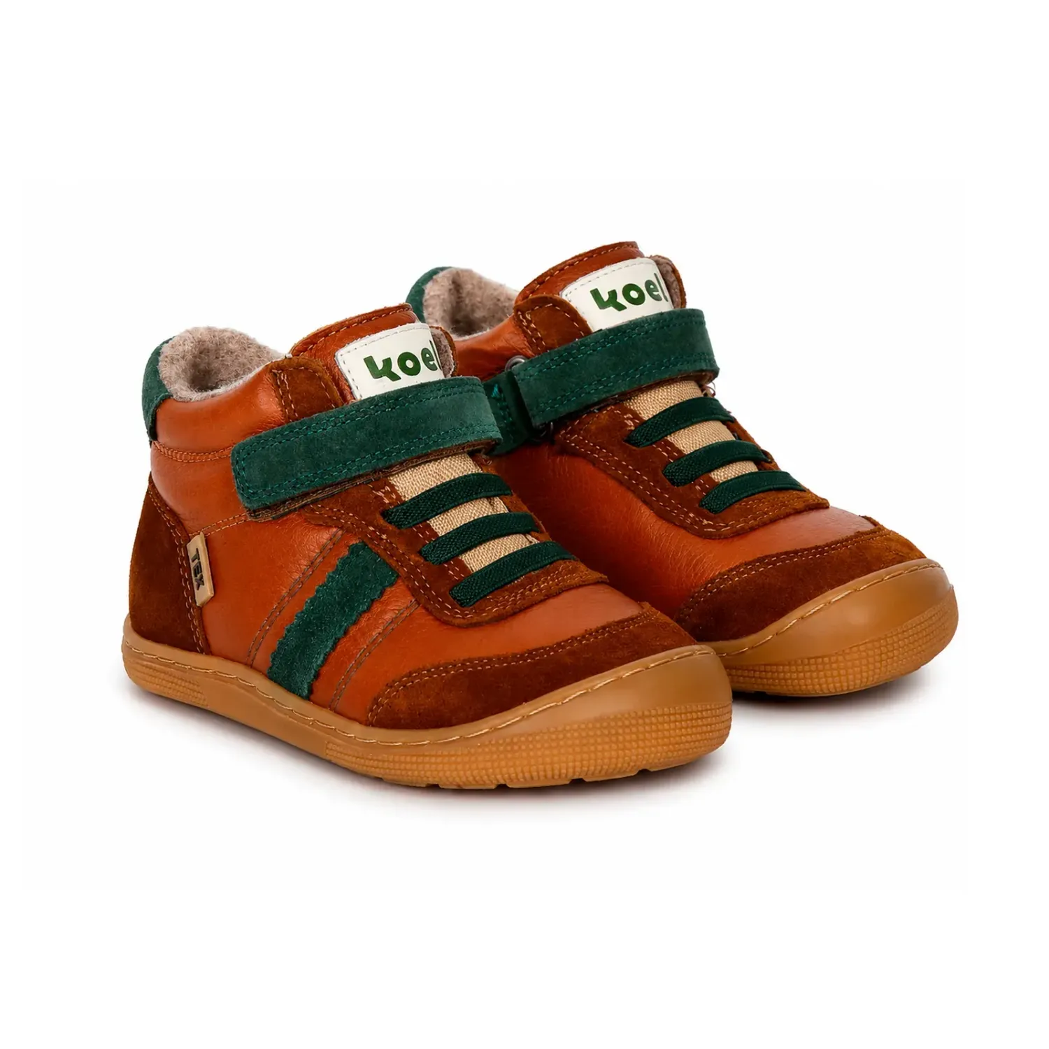 KOEL Daniel 3.0 Cognac | Warme Barfußschuhe Kinder