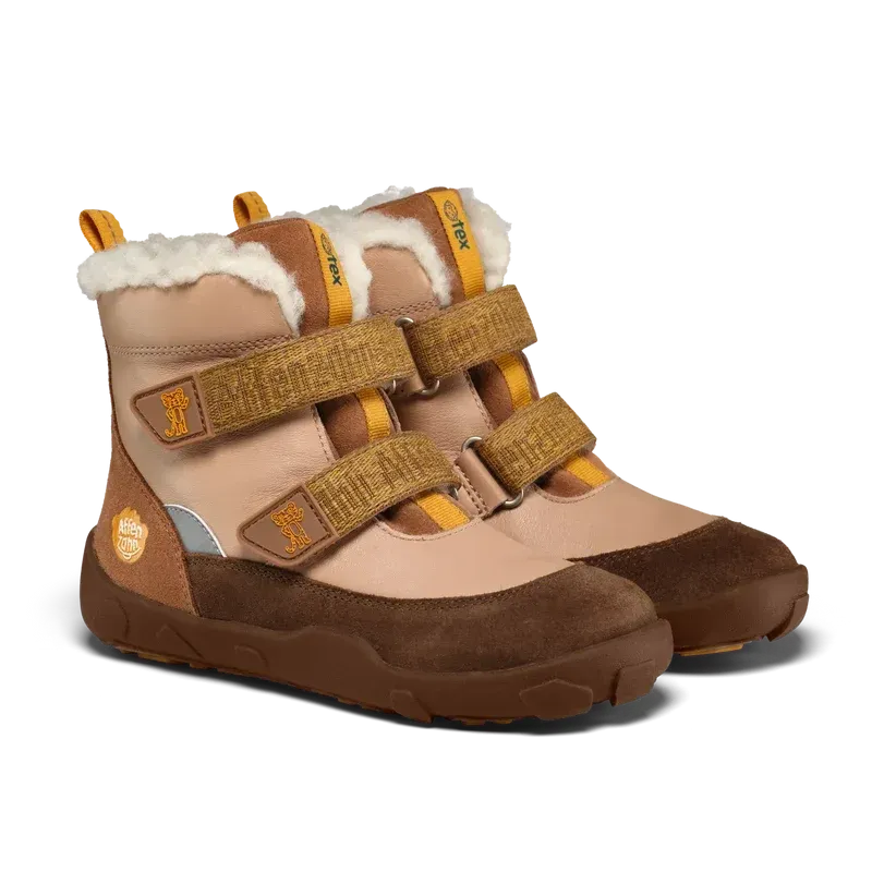 Affenzahn Winty Tiger Winter Barfußschuhe Jungen mit Wollfutter