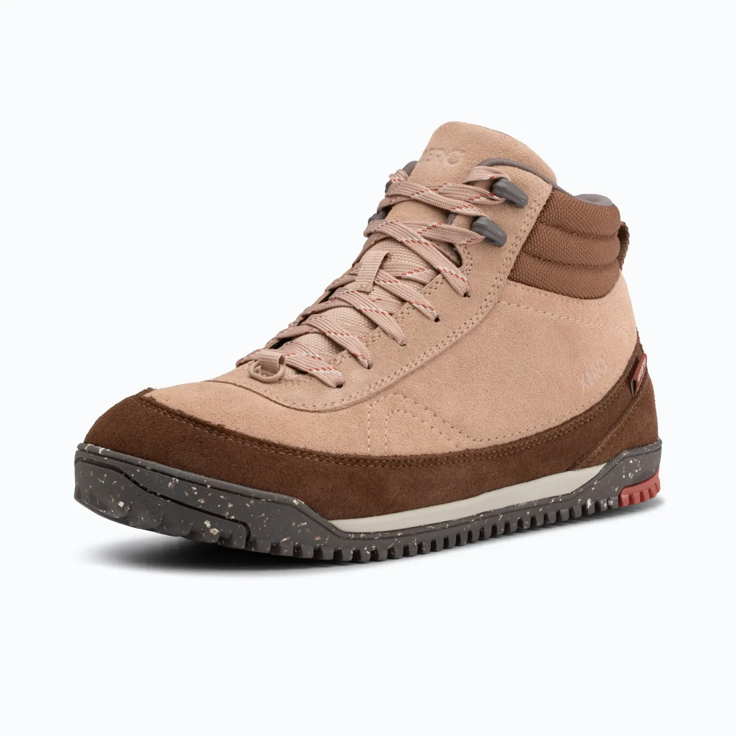 Xero Shoes Damen Barfuß-Wanderstiefel Ridgeway Suede Pink Sand für Outdoor