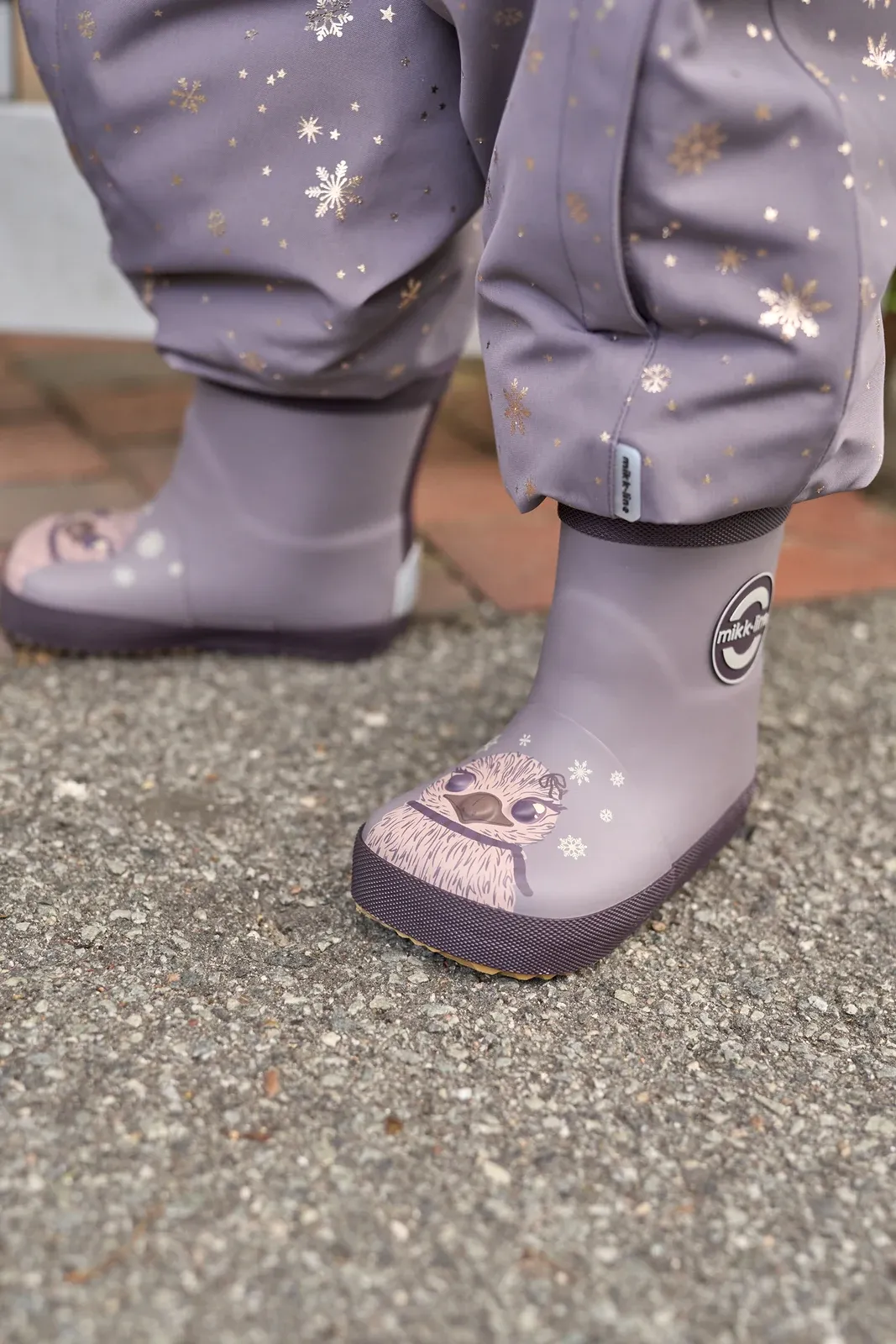 Mikk-line Winter 3D Vogel Shark – gefütterte Barfuß-Gummistiefel, Paar