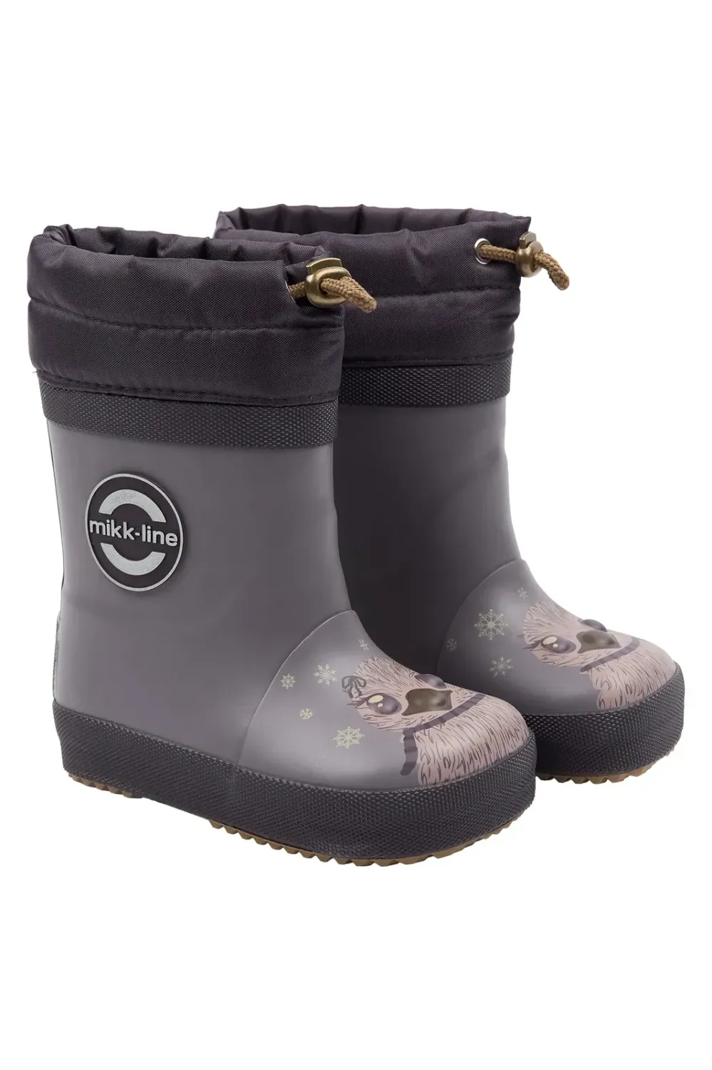 Mikk-line Winter 3D Vogel Shark – gefütterte Barfuß-Gummistiefel, Paar