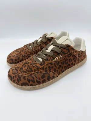 RAYVE Rio Leo | Barfuß Sneaker Damen RAYVE Rio Leo Barfußschuhe Unisex mit Leopardenmuster in Braun