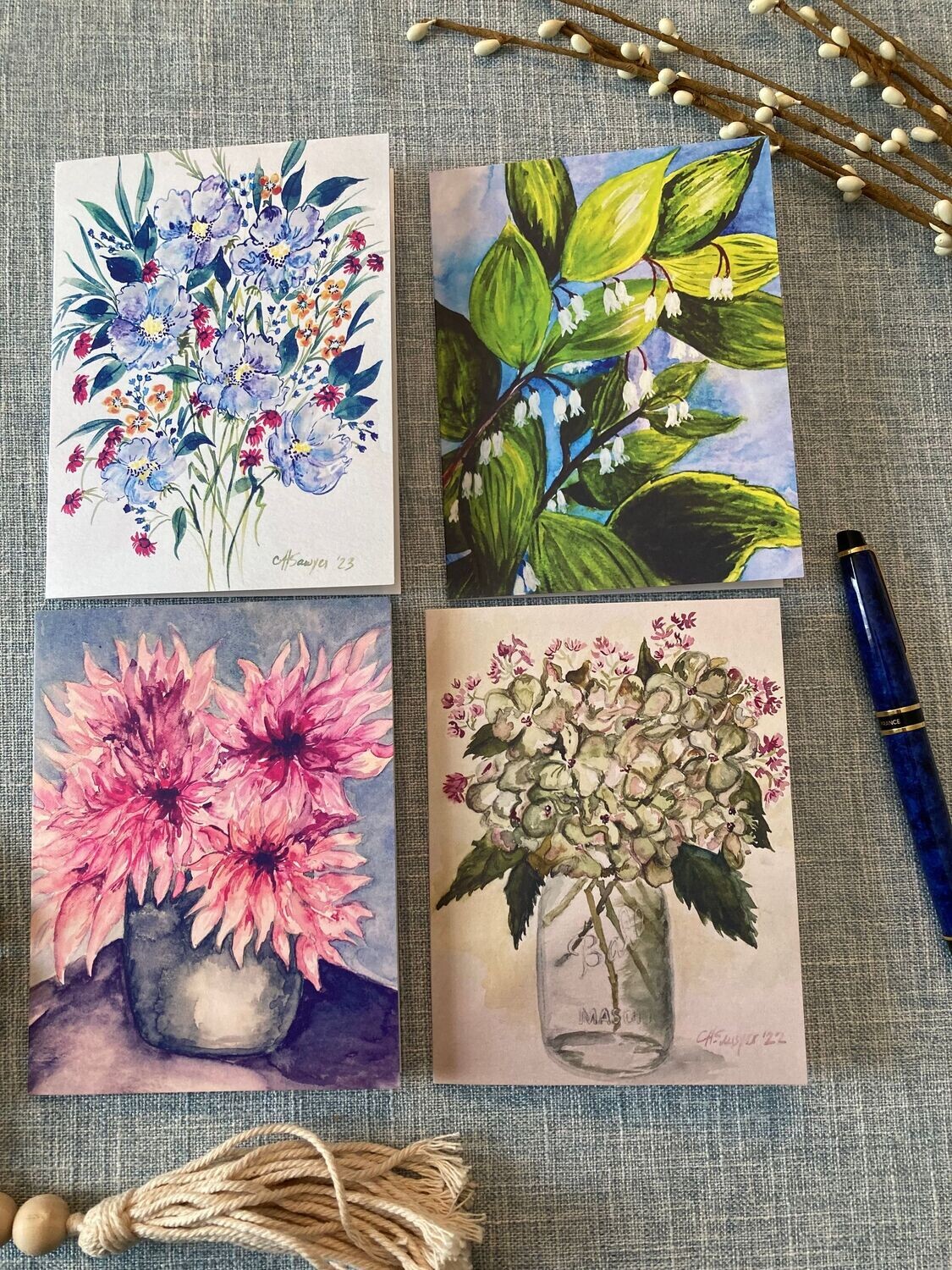 Spring Florals Notecard Variety Set