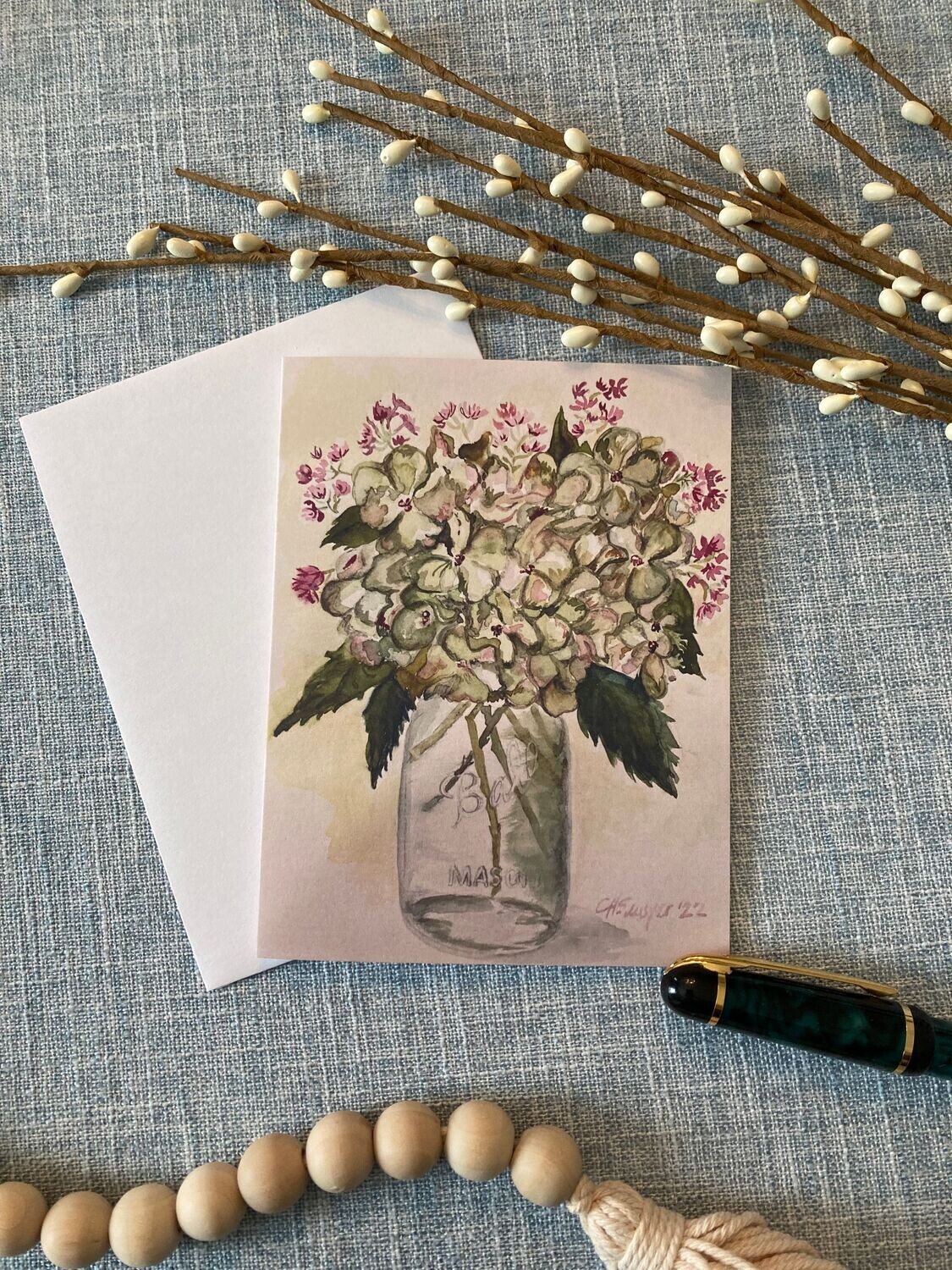 Mason Jar Notecard