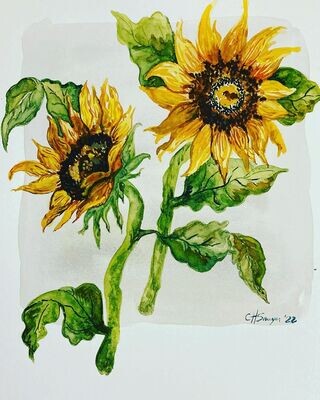 “Sunflowers” Print, 8 x 10