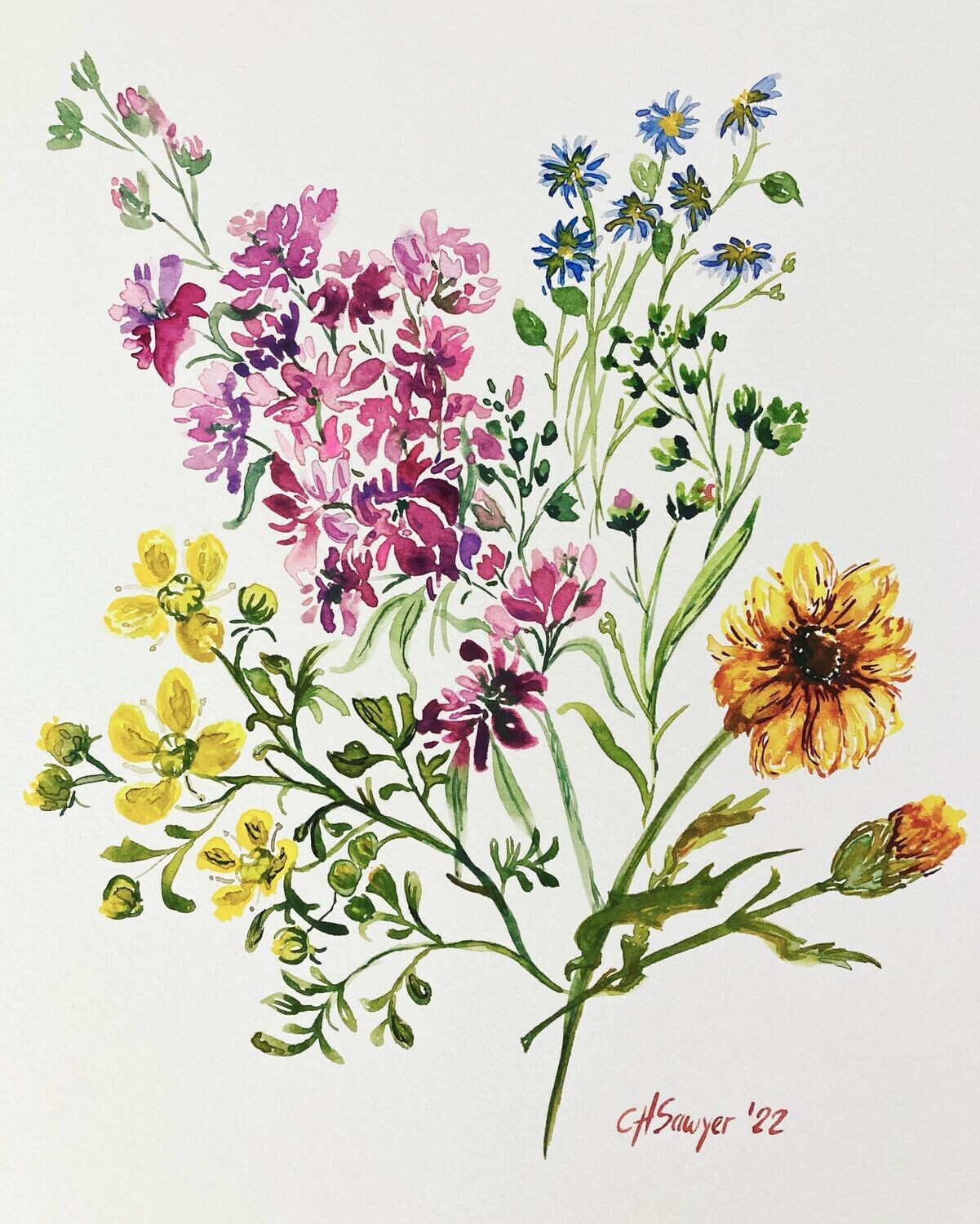 “Summer Botanical” Print, 8 x 10