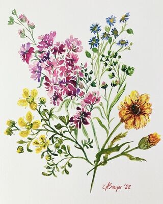 “Summer Botanical” Print, 8 x 10