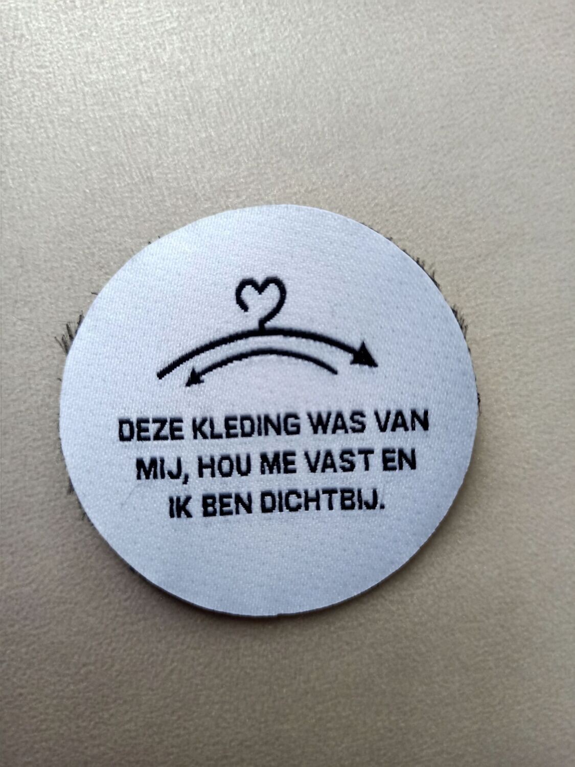 Kledinglabel/applicatie katoen
