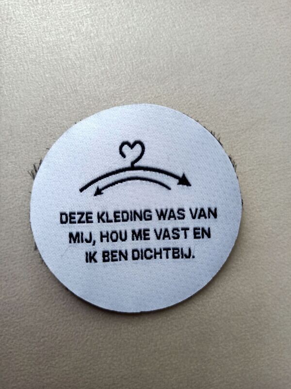 Kledinglabel/applicatie katoen