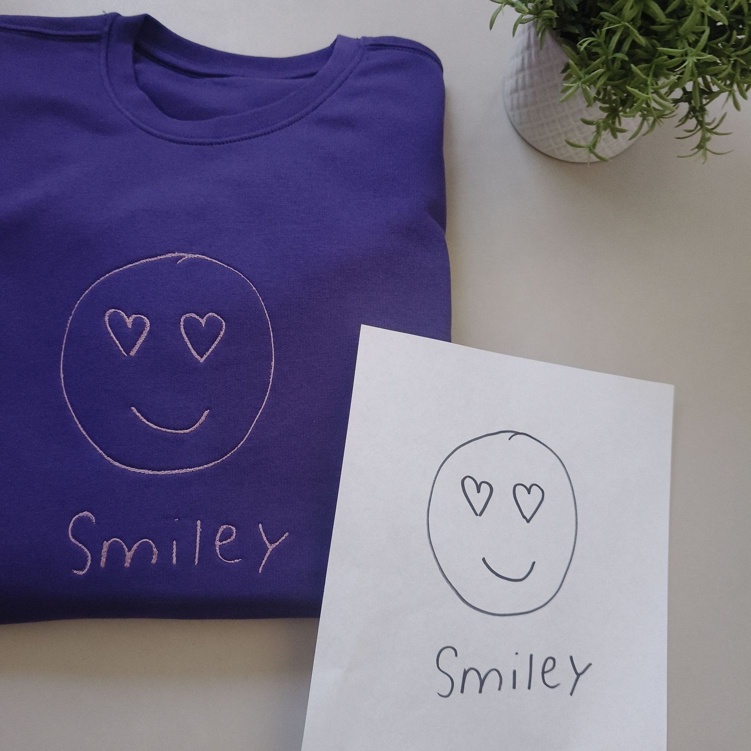 Trui met kindertekening