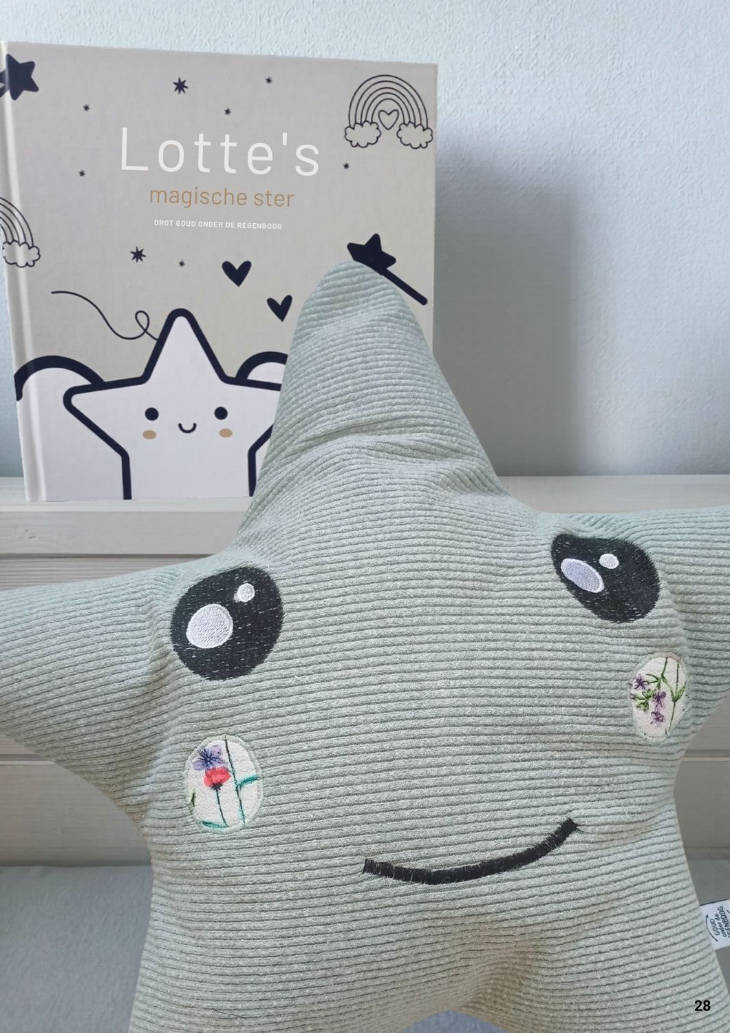 Troostknuffel- Ster en gepersonaliseerd boekje Troostknuffel- Ster en gepersonaliseerd boekje