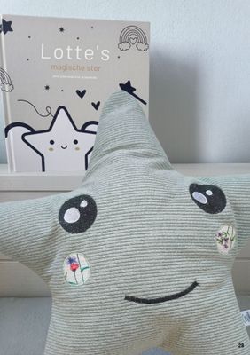 Troostknuffel- Ster en gepersonaliseerd boekje