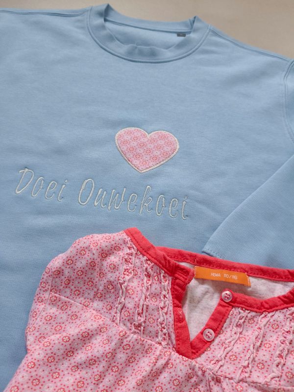 Trui - dichtbij mijn hart - met eigen tekst