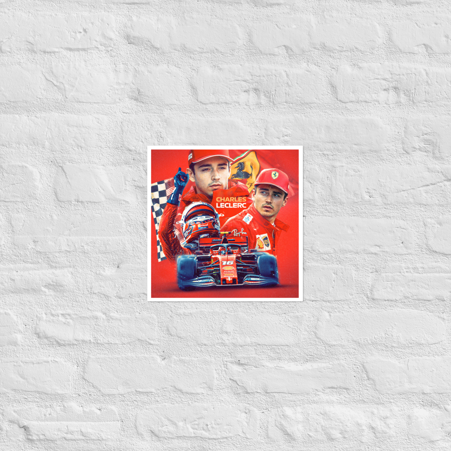 Charles Leclerc Ferrari Poster