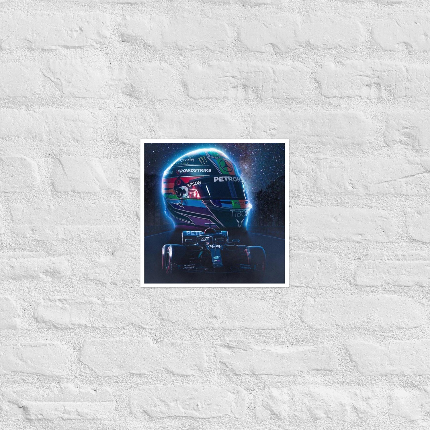 Lewis Hamilton Mercedes Poster