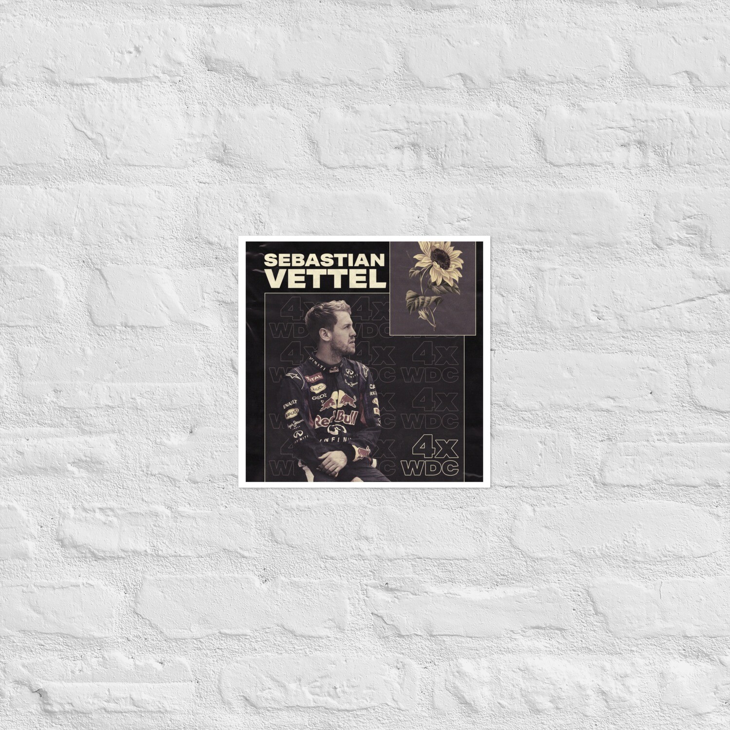 Sebastian Vettel 4X WDC Poster