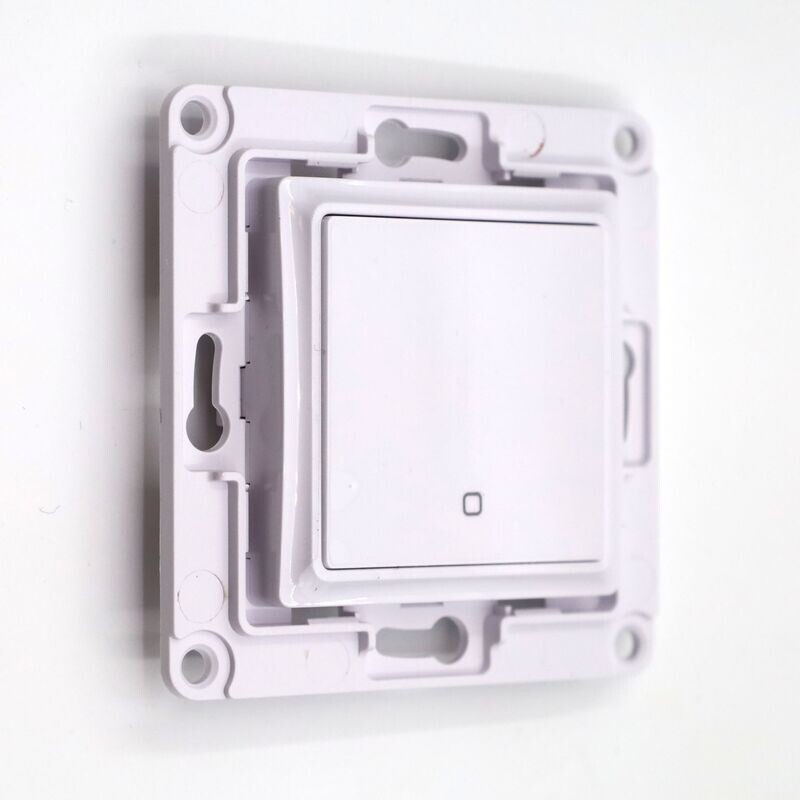 Shelly Wall Switch 1 - valkoinen kytkin ja pidike Plus / Gen3 / Gen4 -laitteille