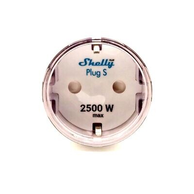 Shelly Plus Plug S - 2300W energiaa mittaava ohjelmoitava WiFi-älypistorasia