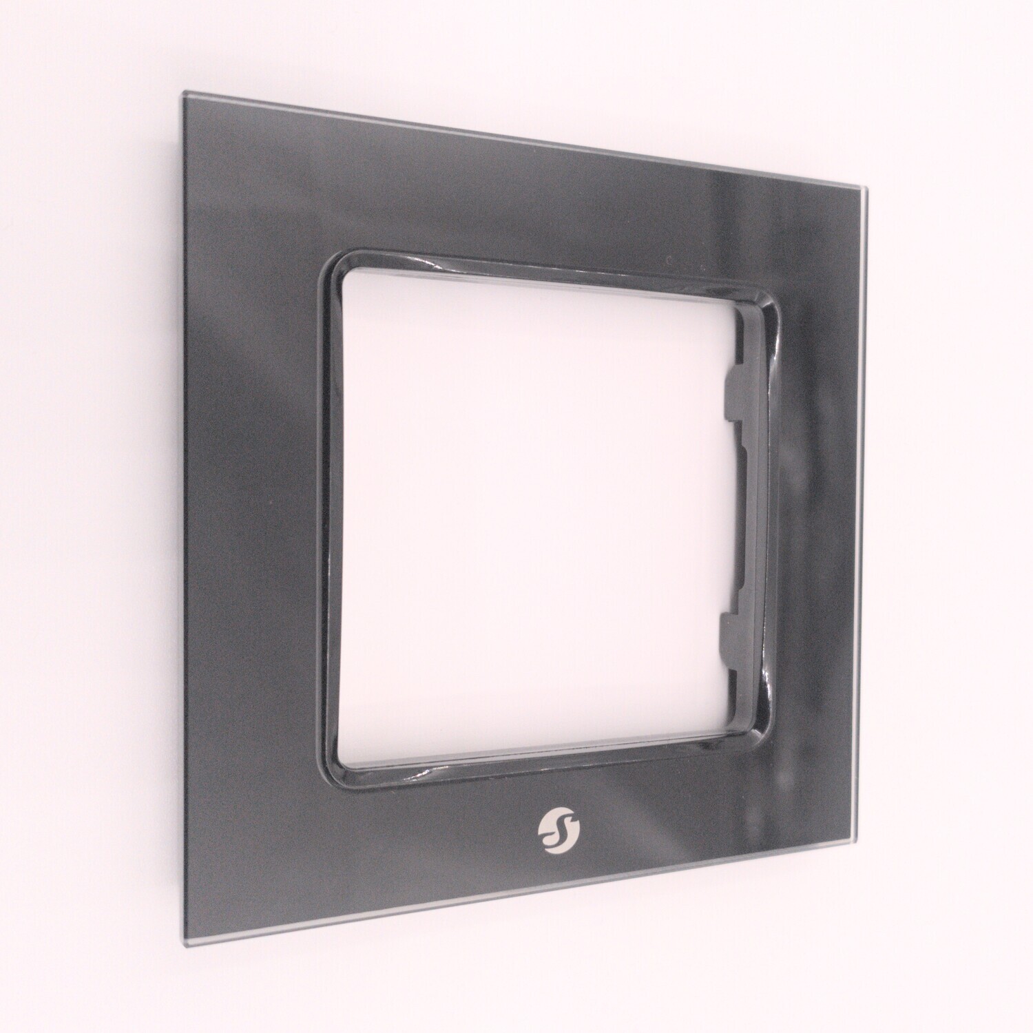 Shelly Wall Frame 1 - musta peitelevy Wall Switch -kytkimelle