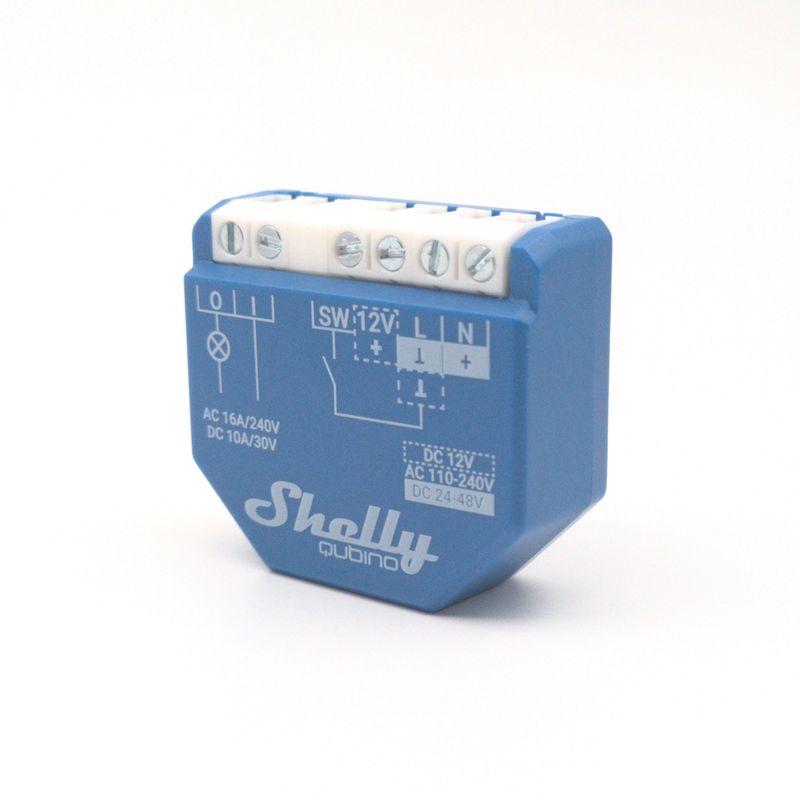 Shelly Wave 1 - 16A potentiaalivapaa Z-Wave -rele rasiaan