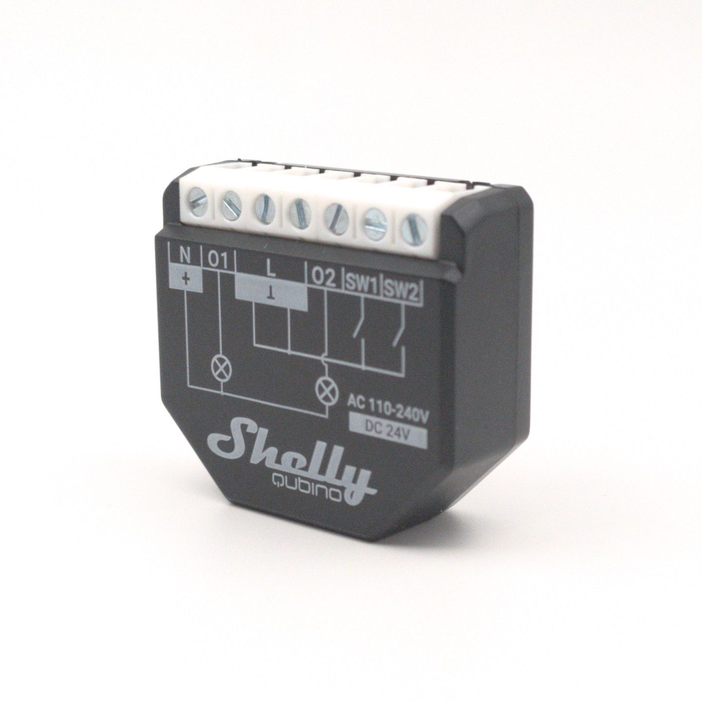 Shelly Wave 2 PM - 2x10A kulutusta mittaava Z-Wave -rele rasiaan