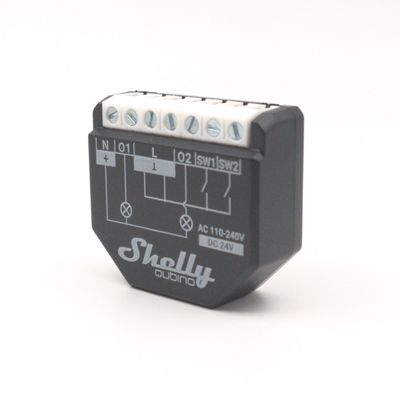 Shelly Wave 2 PM - 2x10A kulutusta mittaava Z-Wave -rele rasiaan