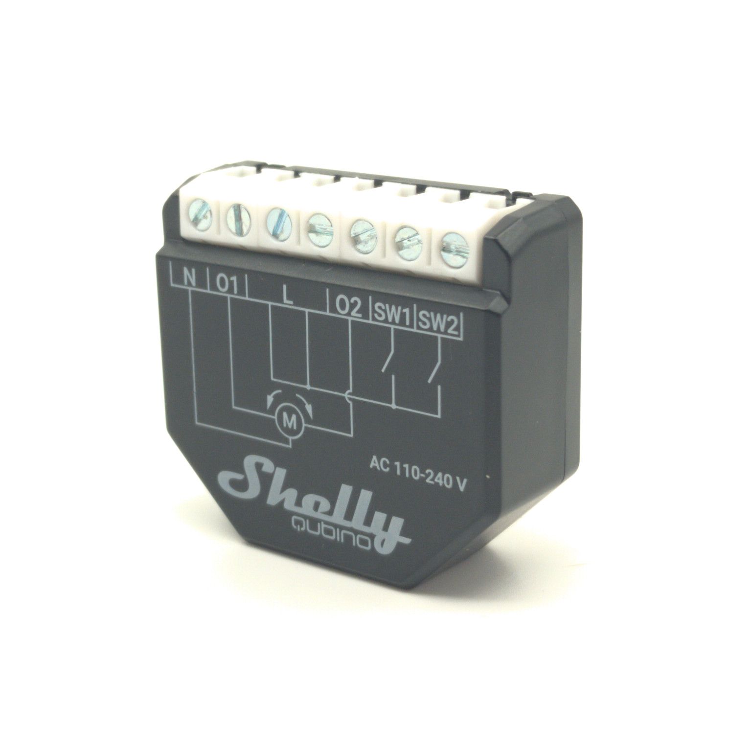 Shelly Wave Shutter - 10A kulutusta mittaava Z-Wave -verhonohjain rasiaan