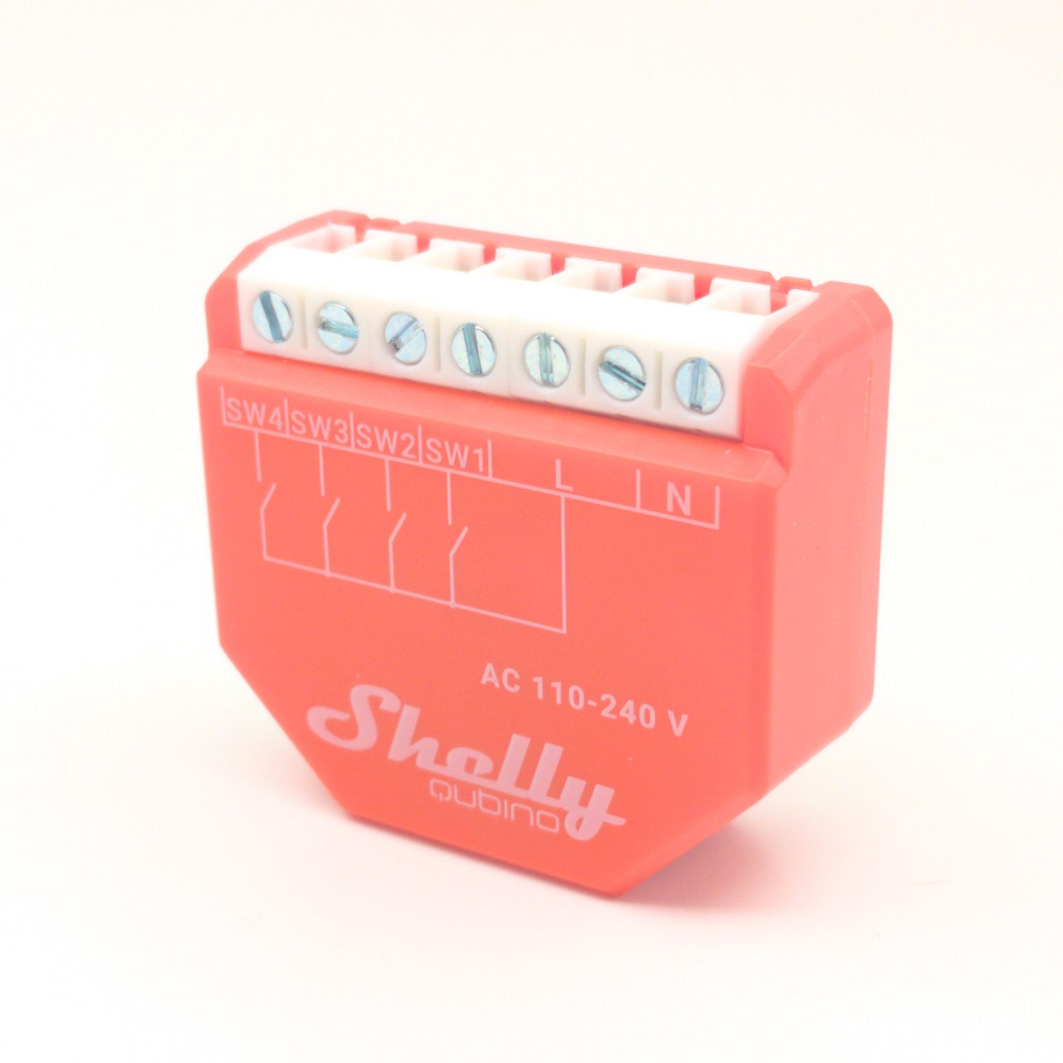 Shelly Wave i4 - 4-kanavainen Z-Wave -binääritulo (AC) rasiaan