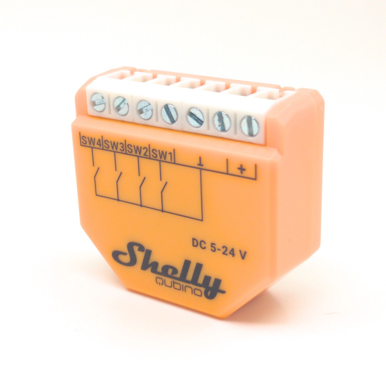 Shelly Wave i4 DC - 4-kanavainen Z-Wave -binääritulo (5-24VDC) rasiaan