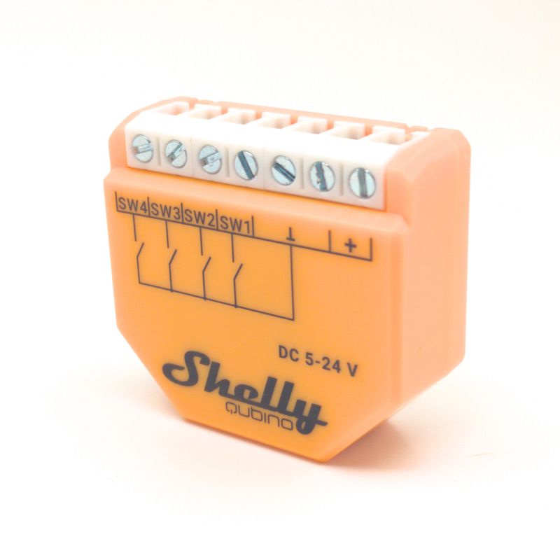 Shelly Wave i4 DC - 4-kanavainen Z-Wave -binääritulo (5-24VDC) rasiaan