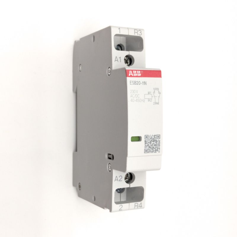 ABB hurinaton 1 x sulkeutuva + 1 x avautuva yksivaihekontaktori  (230V / 20A)