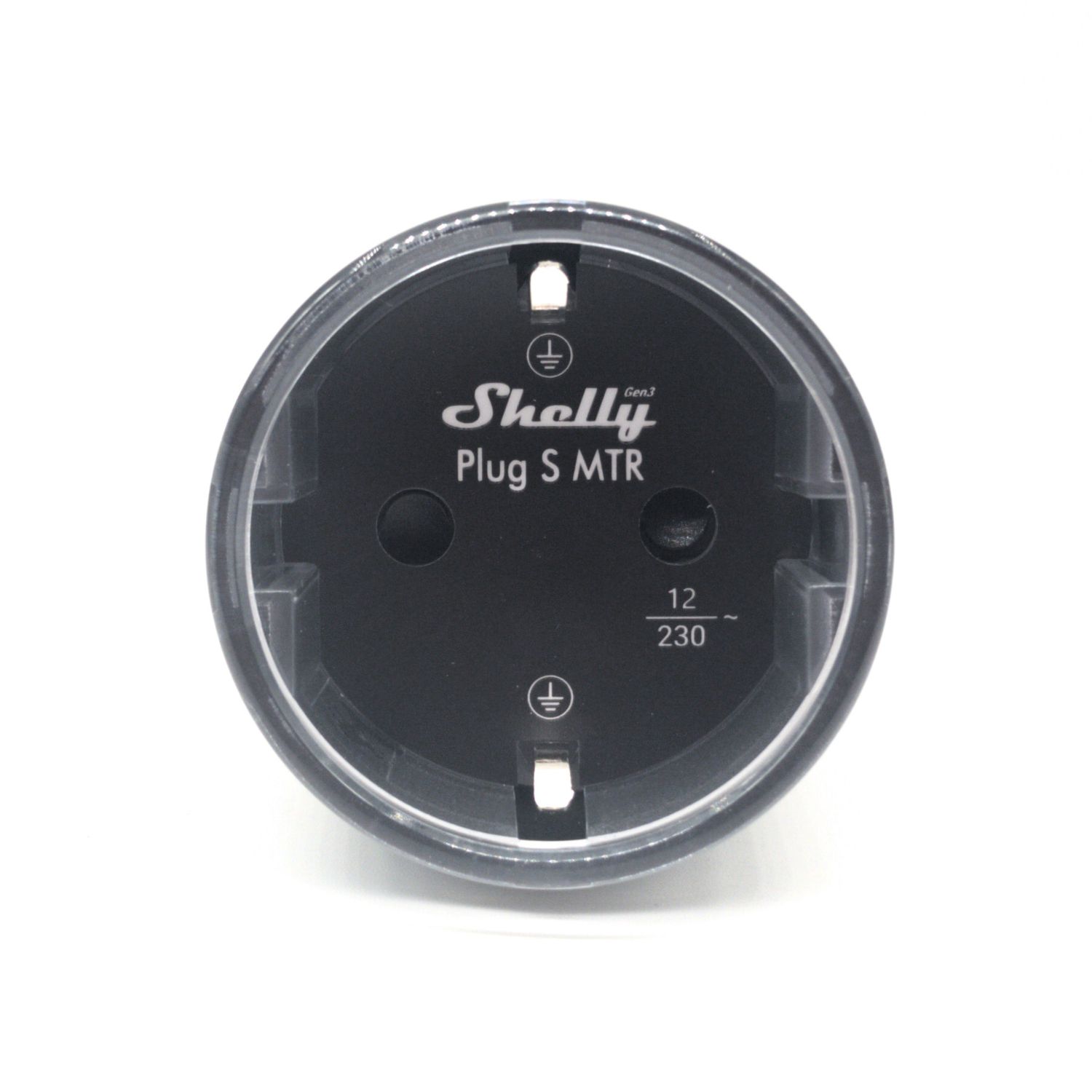 Shelly Plug S MTR Gen3 - musta 2500W energiaa mittaava ohjelmoitava WiFi-älypistorasia