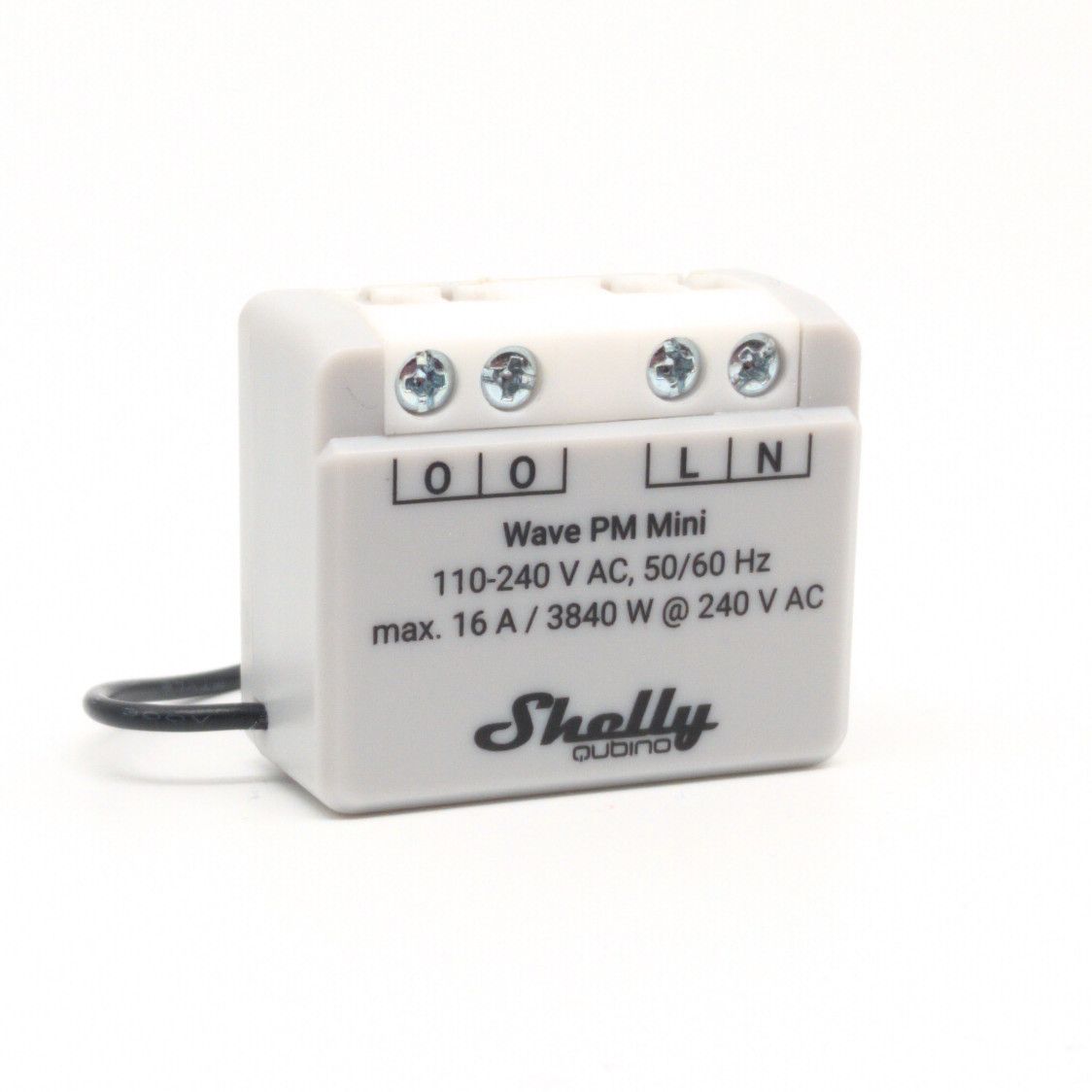 Shelly Wave PM Mini - 1x16A ohjelmoitava Wifi-energiamittari rasiaan