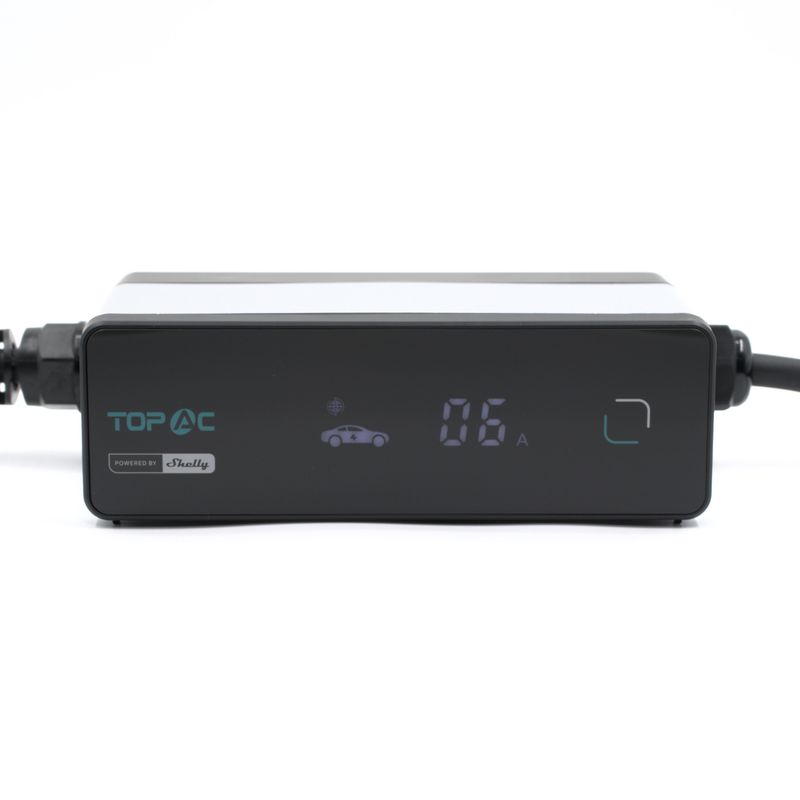 TopAC Portable EV charger 11kW - Shelly-yhteensopiva sähköauton laturi voimavirtapistorasiaan