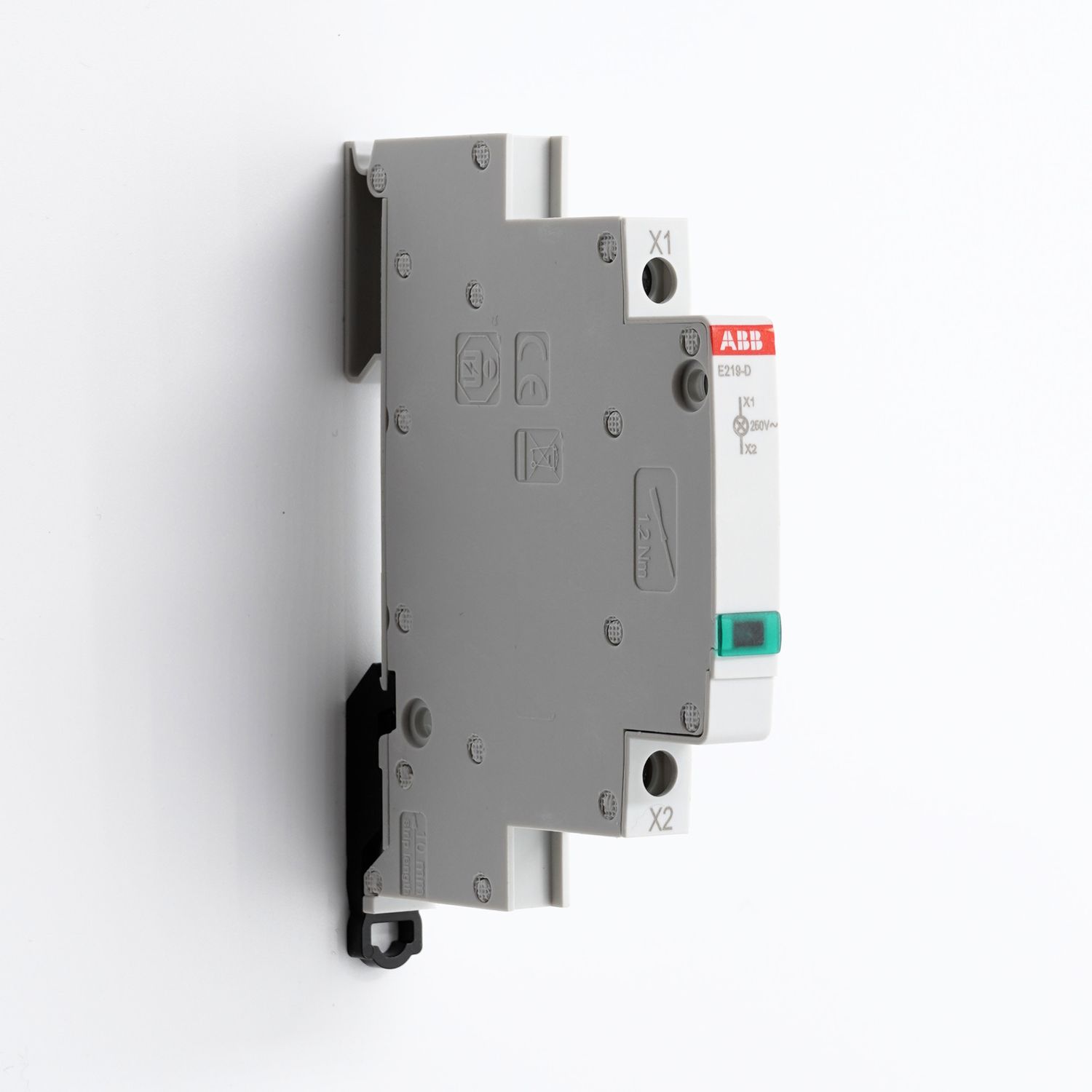 ABB kapea vihreä 230VAC merkkivalo DIN-kiskoon