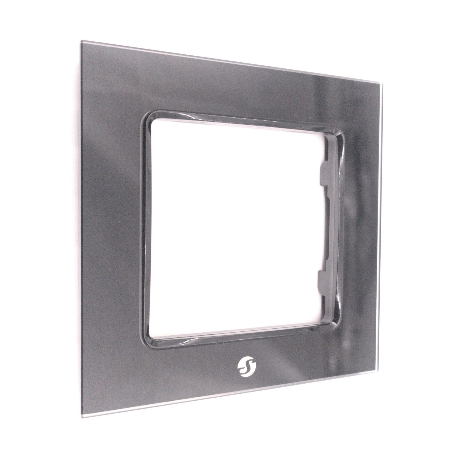 Shelly Wall Frame 1 - musta peitelevy Wall Switch -kytkimelle