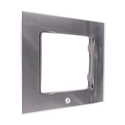 Shelly Wall Frame 1 - musta peitelevy Wall Switch -kytkimelle
