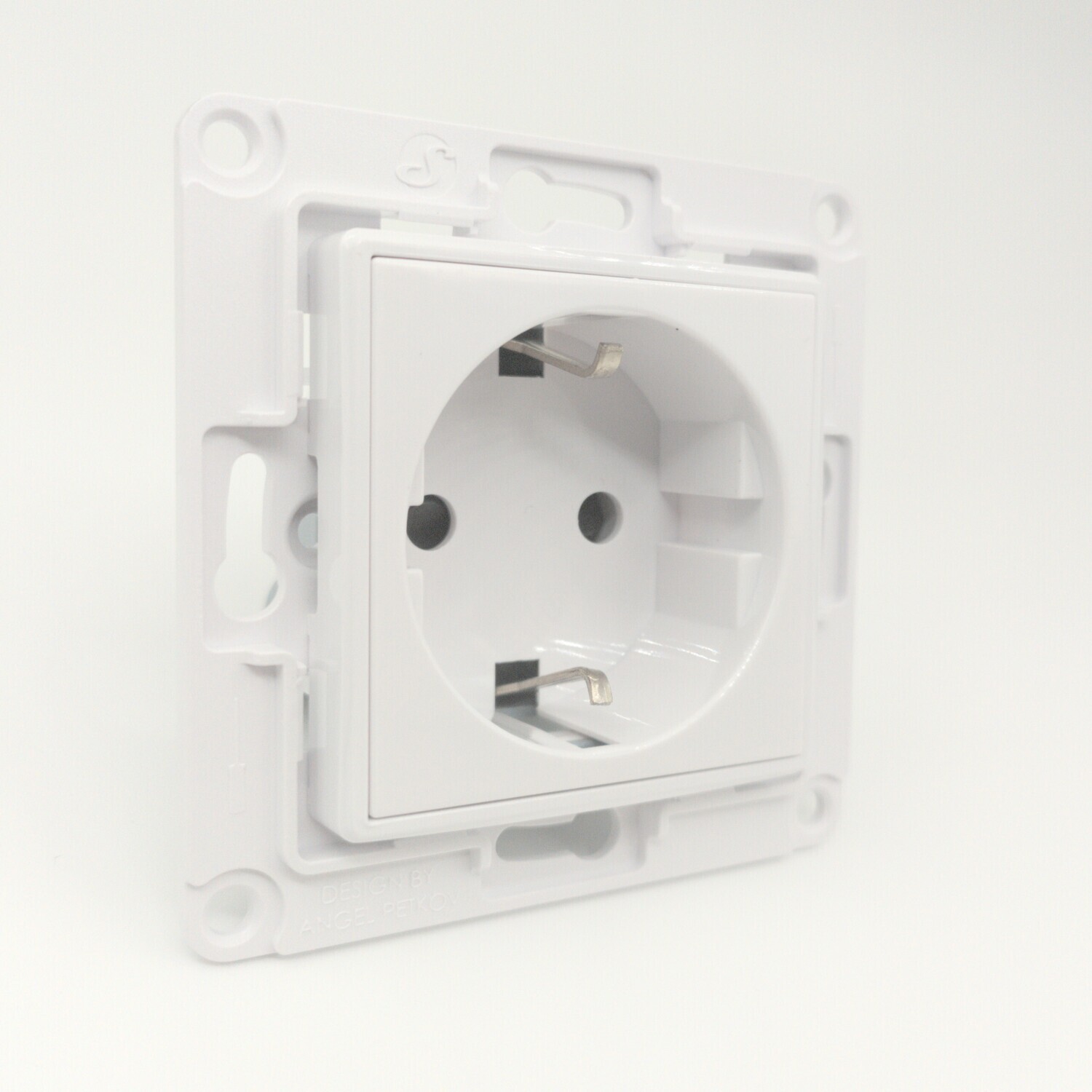 Shelly Wall Socket - valkoinen pistorasia (EU) Shelly Wall -kalusteisiin