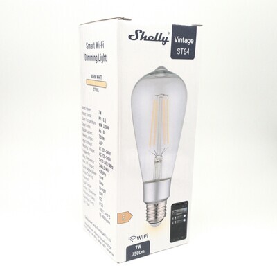 Shelly Vintage ST64 - 7W/750lm/E27 lamppu (lämmin valkoinen)